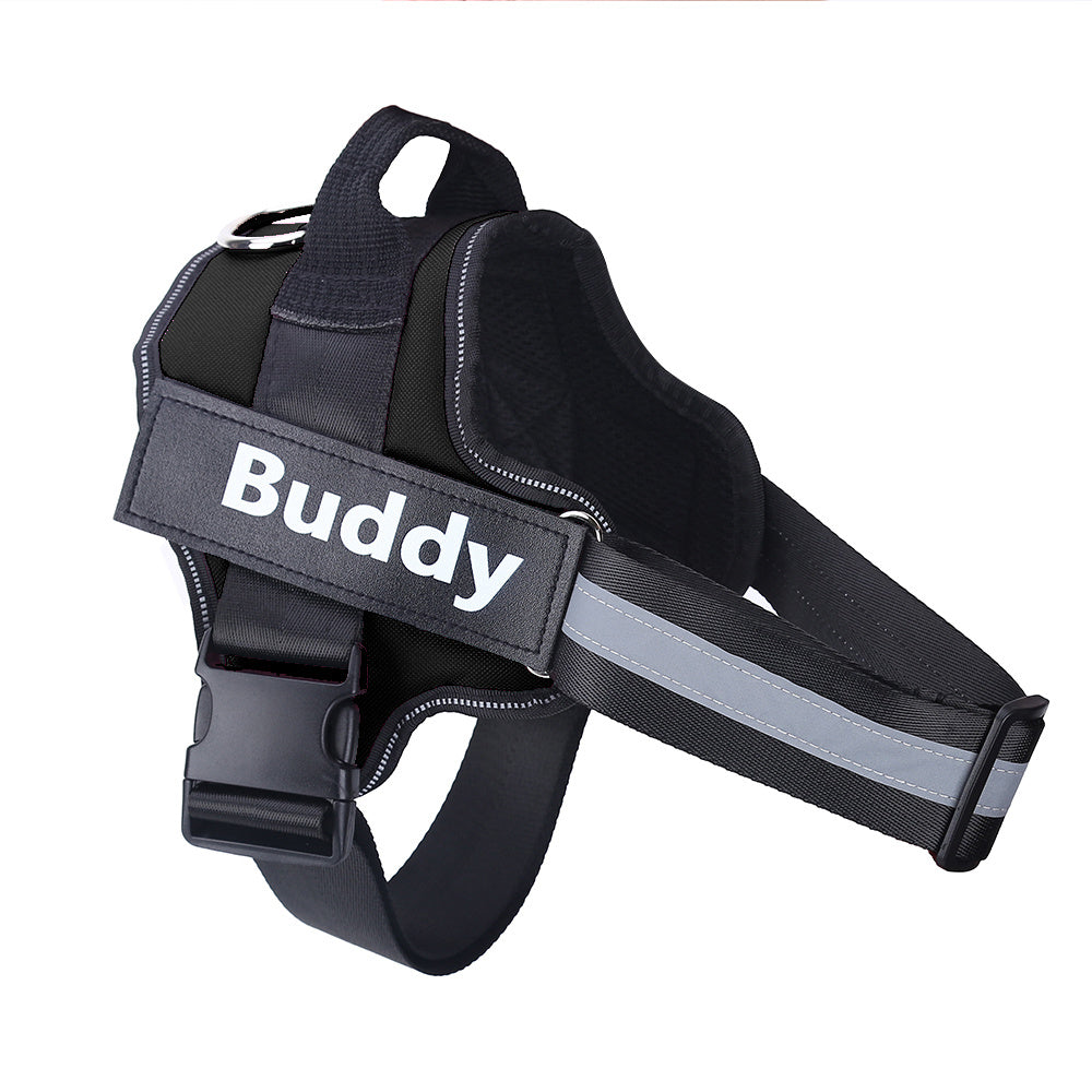 Personalized Dog Harness | No-Pull Reflective Adjustable Vest with Custom Patch