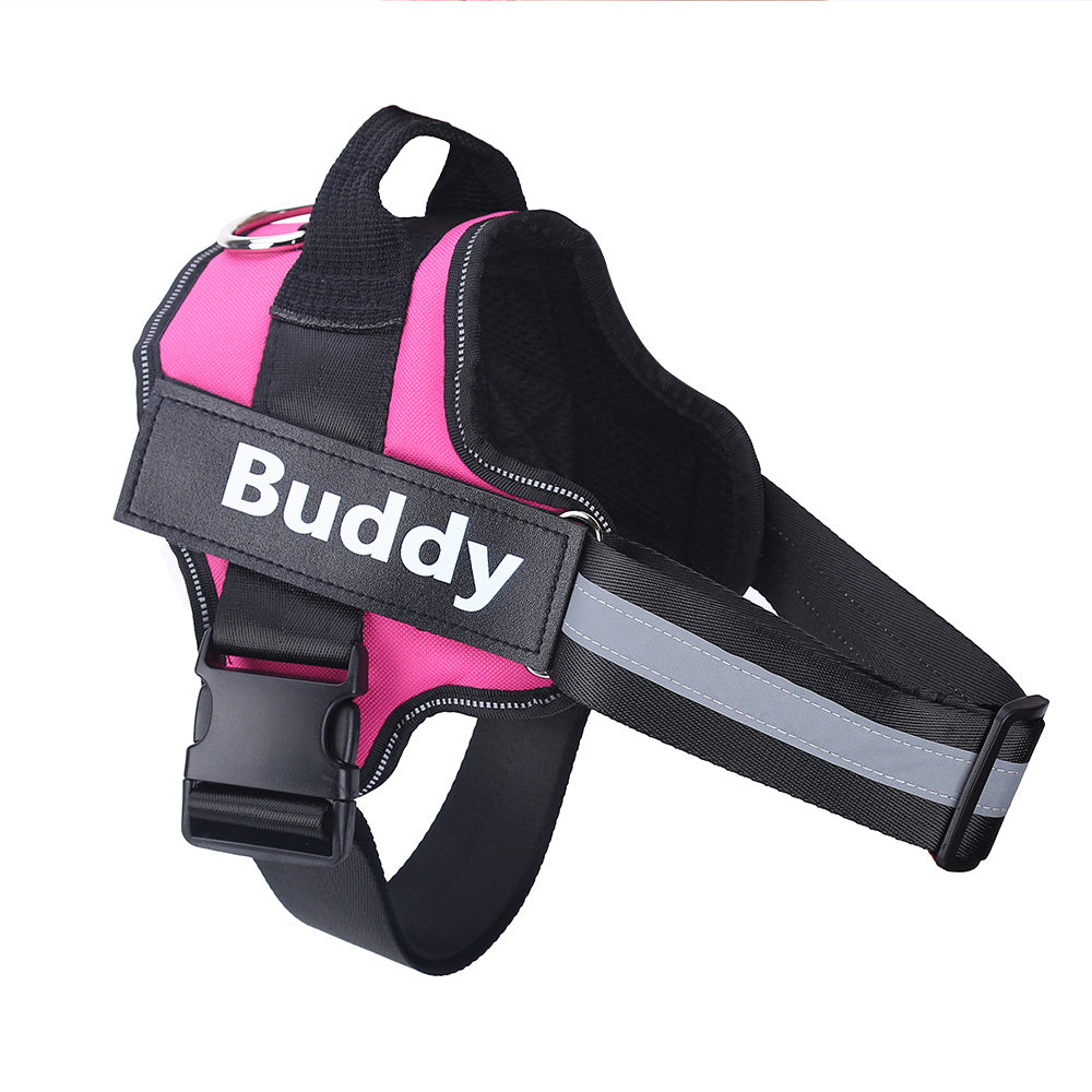 Personalized Dog Harness | No-Pull Reflective Adjustable Vest with Custom Patch