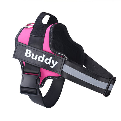Personalized Dog Harness | No-Pull Reflective Adjustable Vest with Custom Patch