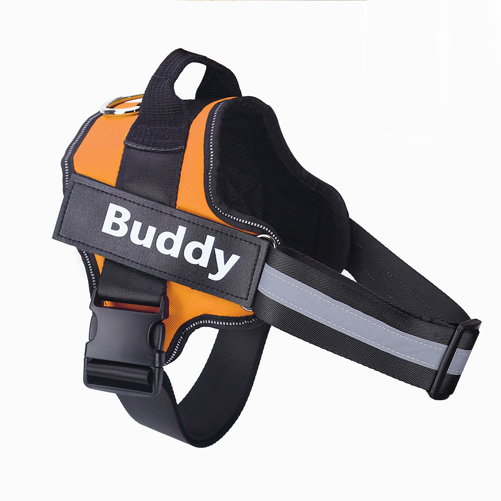 Personalized Dog Harness | No-Pull Reflective Adjustable Vest with Custom Patch