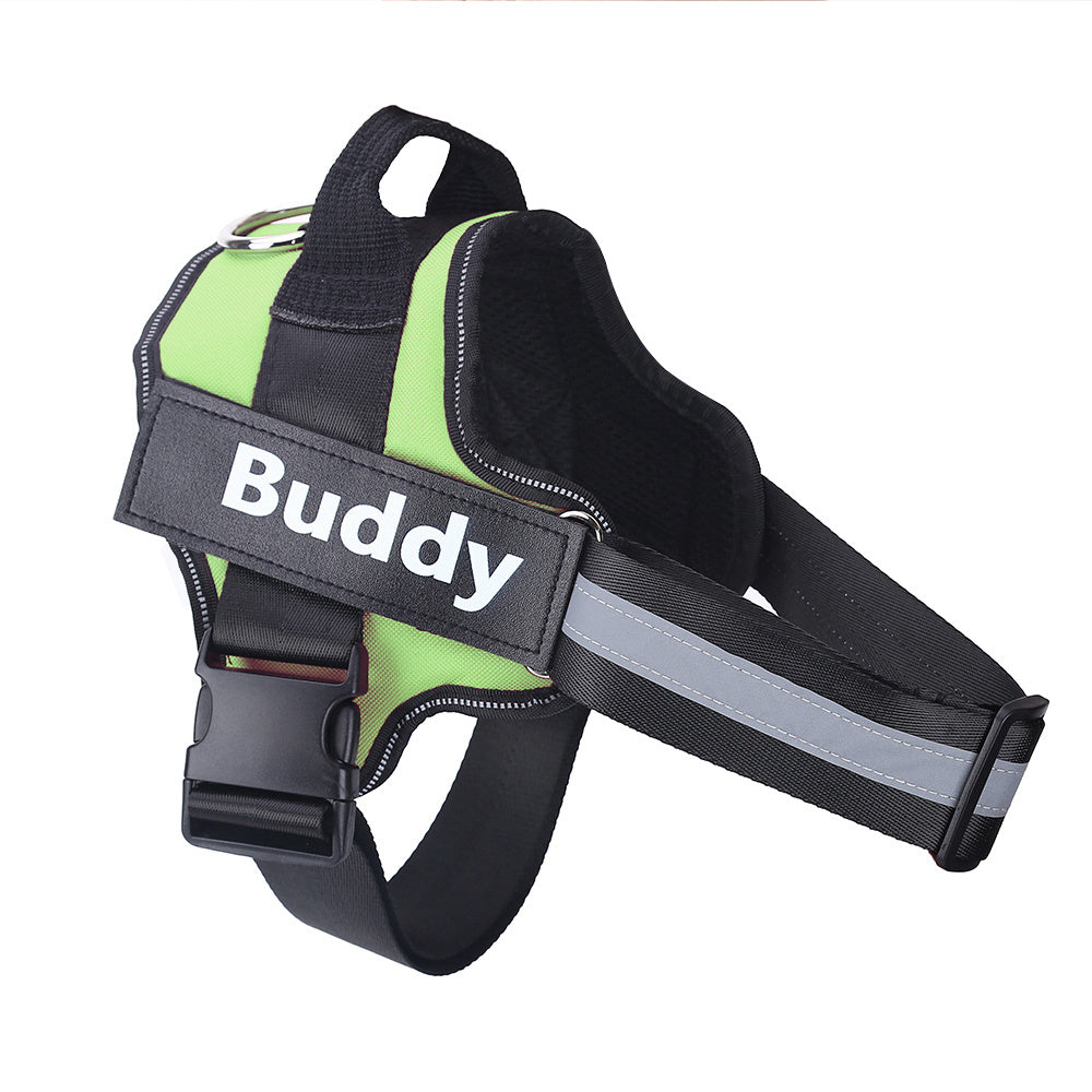 Personalized Dog Harness | No-Pull Reflective Adjustable Vest with Custom Patch