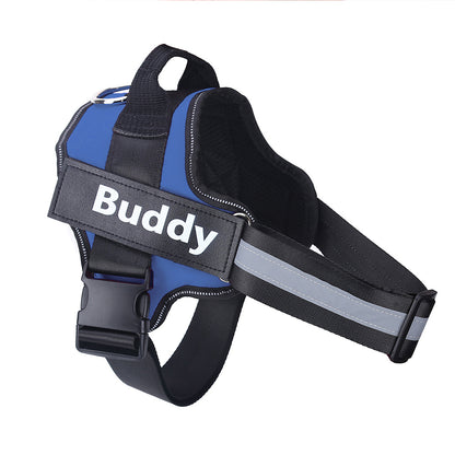 Personalized Dog Harness | No-Pull Reflective Adjustable Vest with Custom Patch