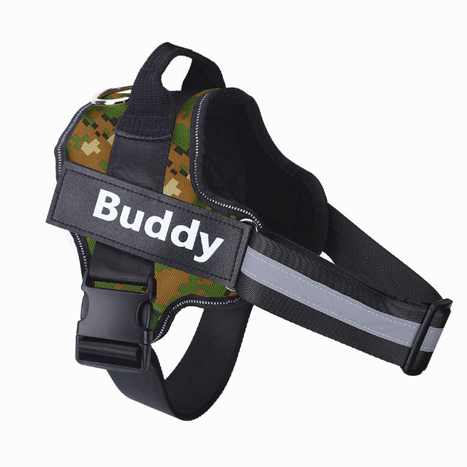 Personalized Dog Harness | No-Pull Reflective Adjustable Vest with Custom Patch
