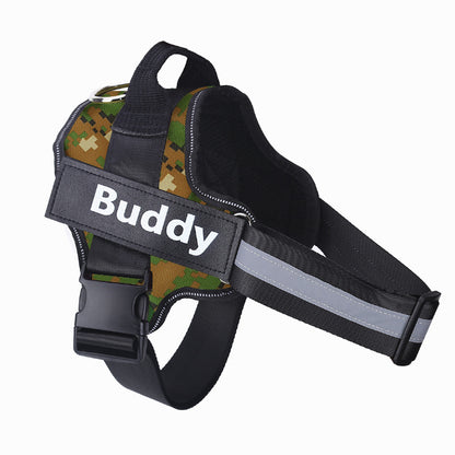 Personalized Dog Harness | No-Pull Reflective Adjustable Vest with Custom Patch