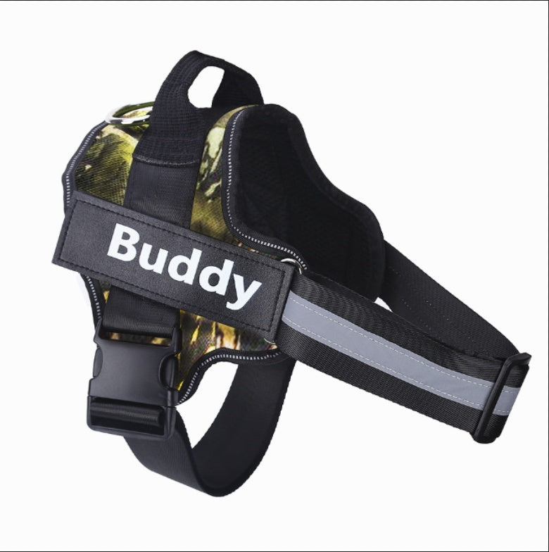 Personalized Dog Harness | No-Pull Reflective Adjustable Vest with Custom Patch