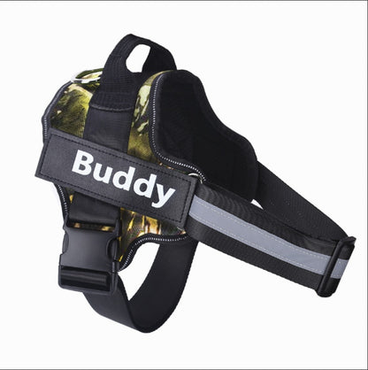 Personalized Dog Harness | No-Pull Reflective Adjustable Vest with Custom Patch