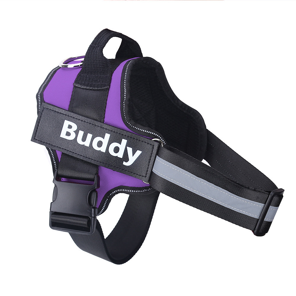 Personalized Dog Harness | No-Pull Reflective Adjustable Vest with Custom Patch