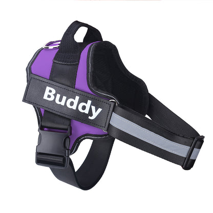 Personalized Dog Harness | No-Pull Reflective Adjustable Vest with Custom Patch