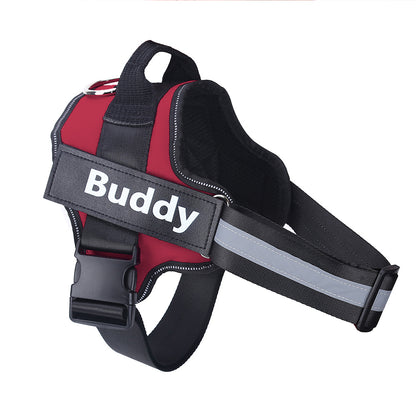 Personalized Dog Harness | No-Pull Reflective Adjustable Vest with Custom Patch