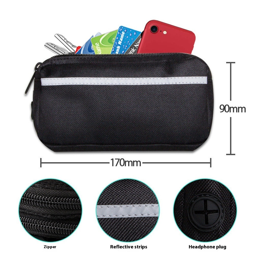 Hands-Free Dog Leash | Reflective Retractable Nylon with Pouch