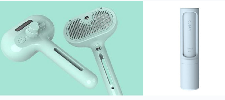 Pet Grooming Comb | Self-Cleaning Deshedding Brush with Mist