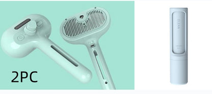 Pet Grooming Comb | Self-Cleaning Deshedding Brush with Mist