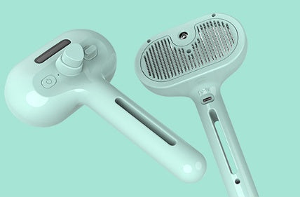 Pet Grooming Comb | Self-Cleaning Deshedding Brush with Mist